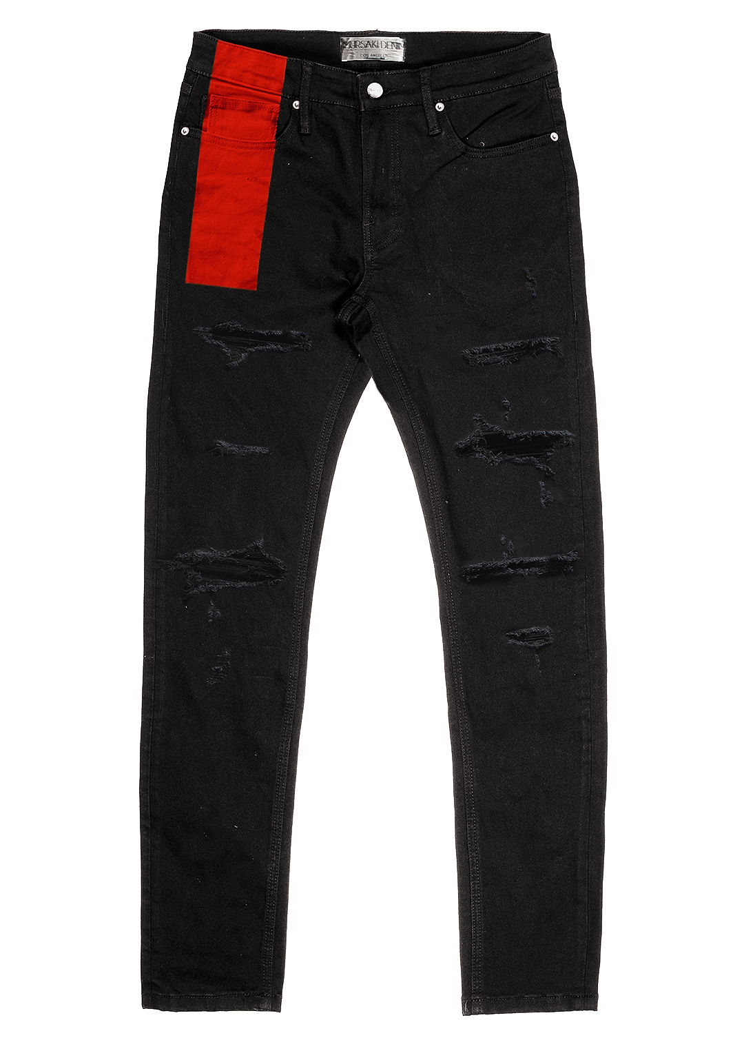 Mursaki V2 Stripe Jean - Black/Color - Mursaki