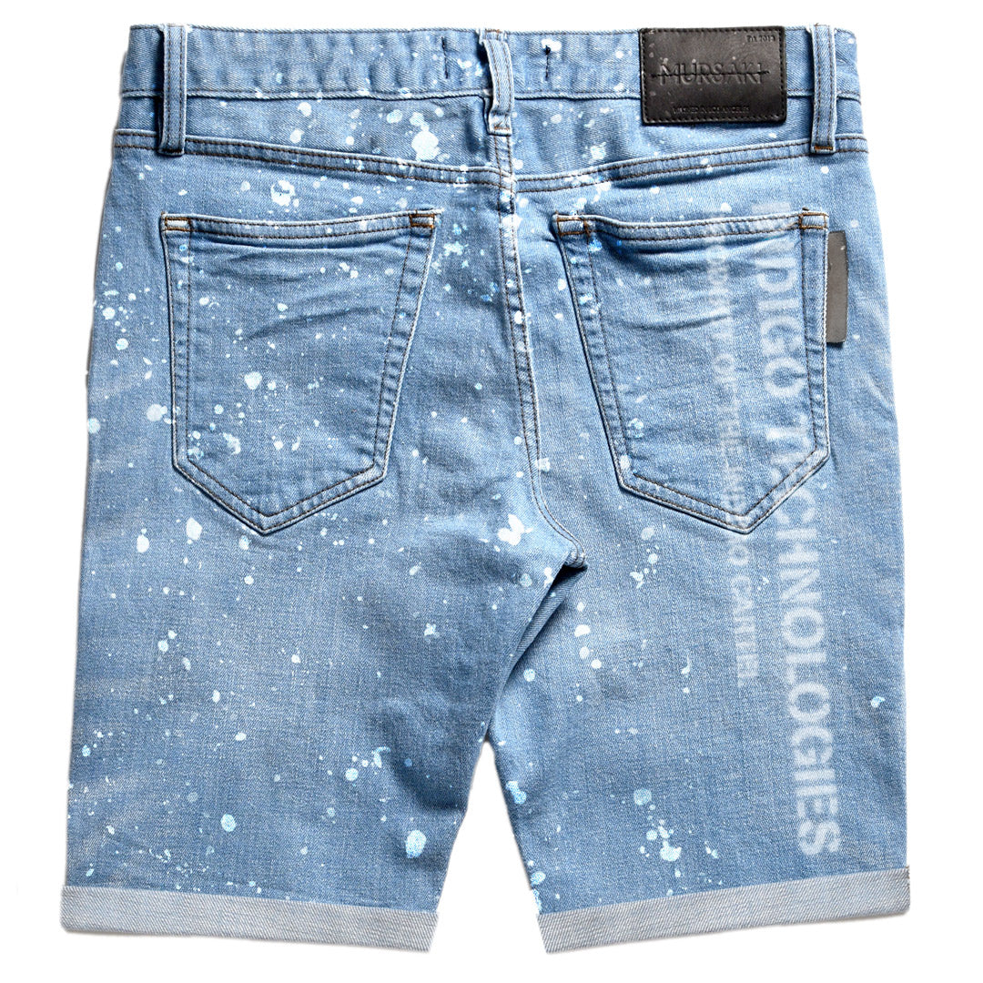 Mursaki F*** Off Short Light Blue w/ Splatter 337-098