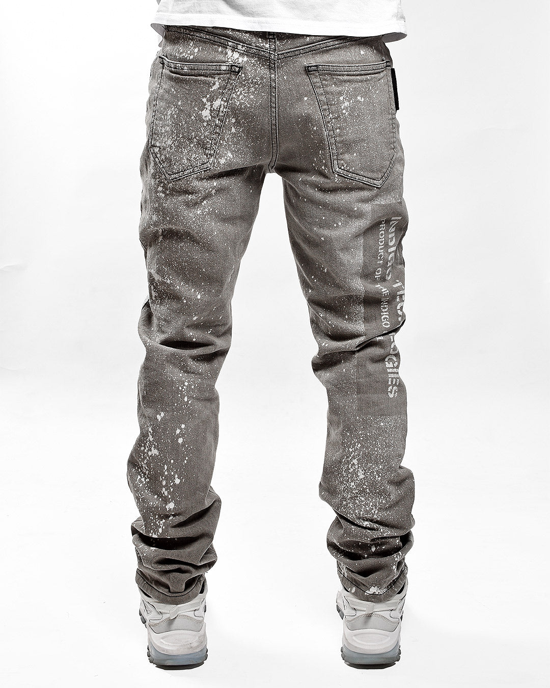 Mursaki F*** Off Jean Light Grey w/Splatter 336-195