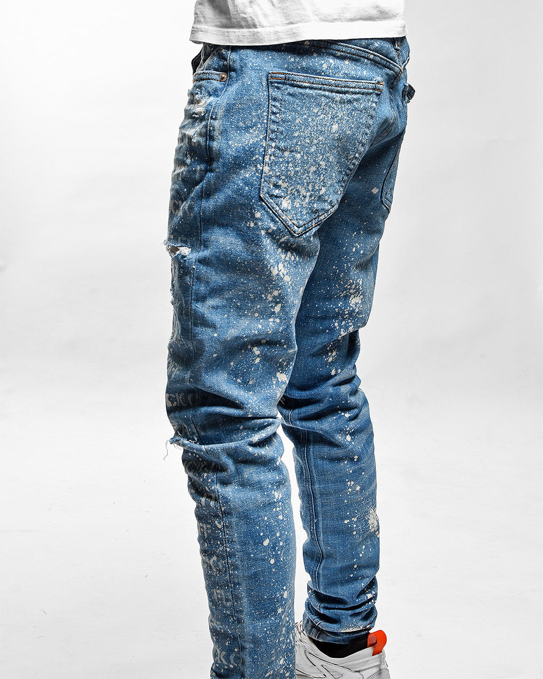 Mursaki F*** Off Jean Light Blue w/ Splatter 336-198