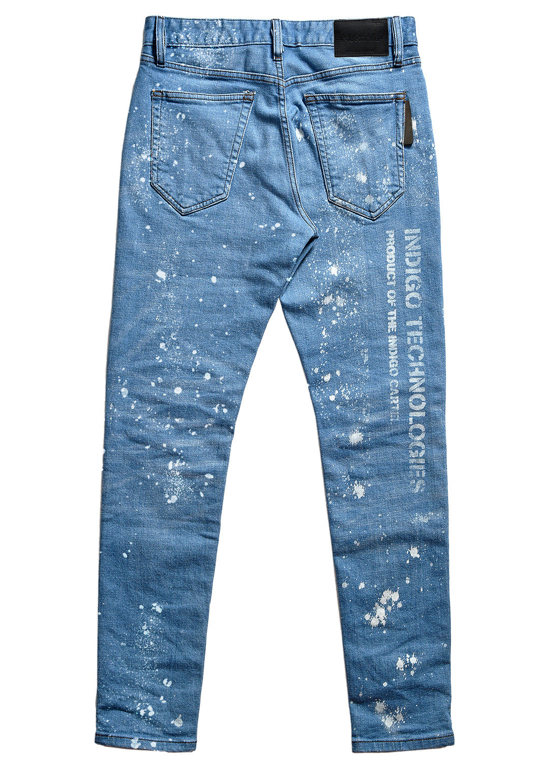Mursaki F*** Off Jean Light Blue w/ Splatter 336-198