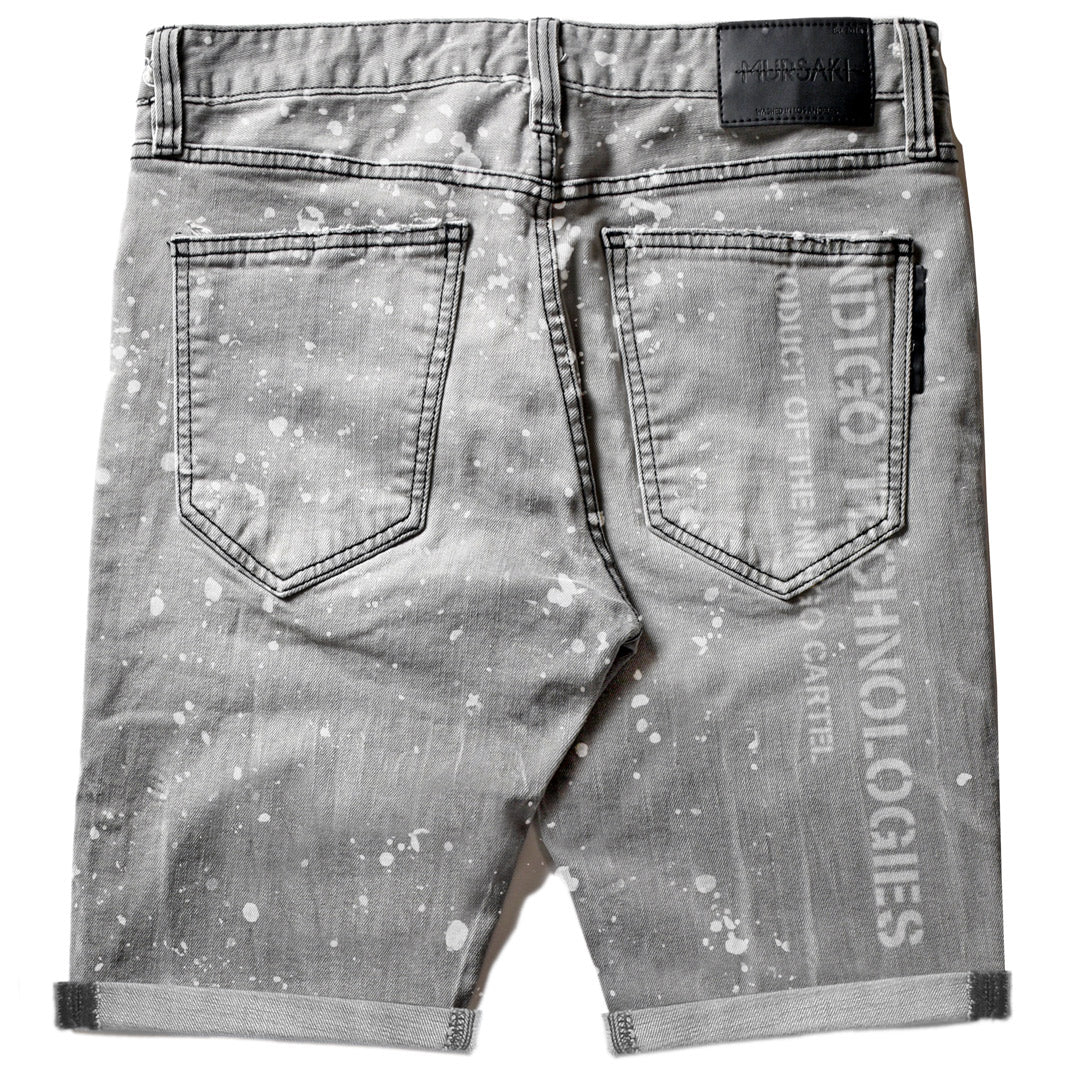 Mursaki F*** Off Short Light Grey w/ Splatter 337-087
