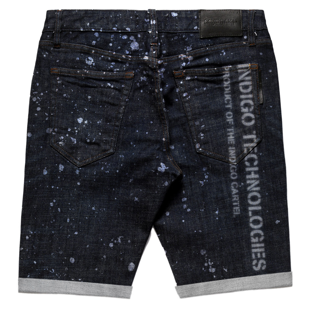Mursaki F*** Off Short Raw Indigo w/ Splatter 337-089