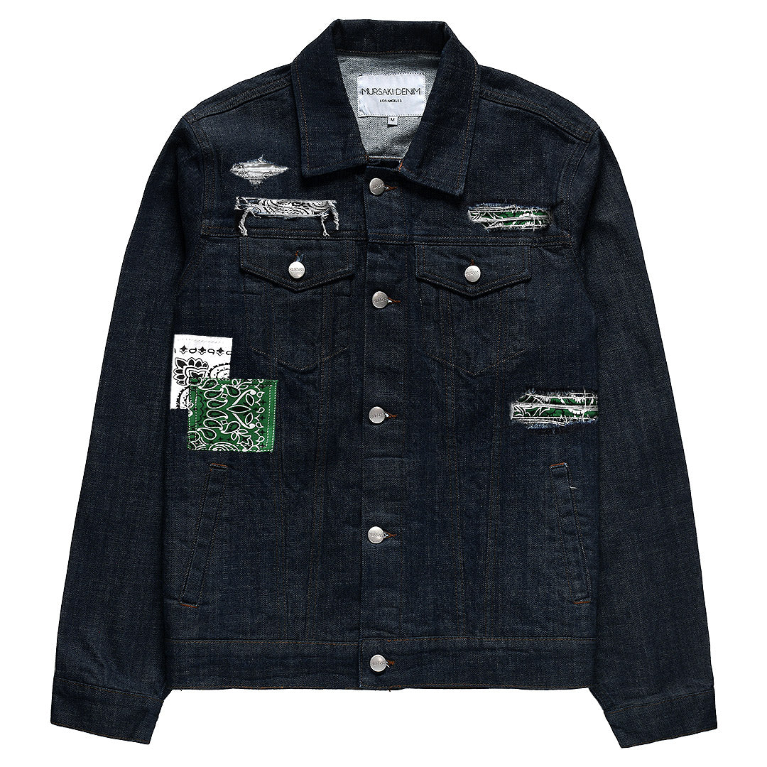 Mursaki Vert Jacket Rinse Indigo 339-402