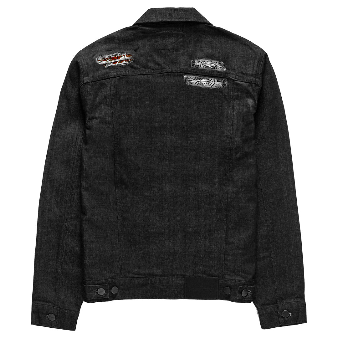 Mursaki Vert Jacket Rinse Black 339-405
