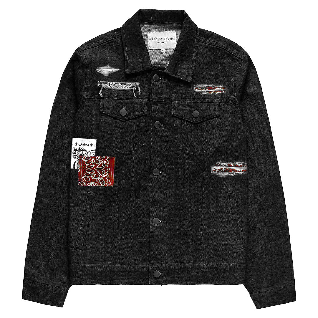 Mursaki Vert Jacket Rinse Black 339-405