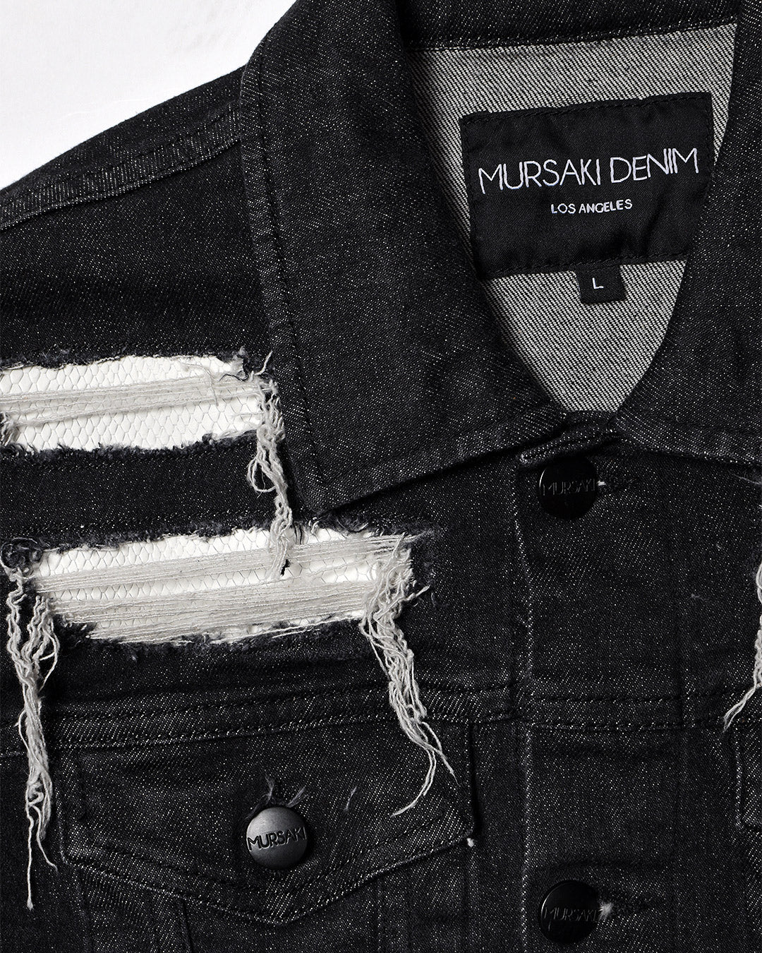 Mursaki Snake Skin Jacket Black 330-4XX