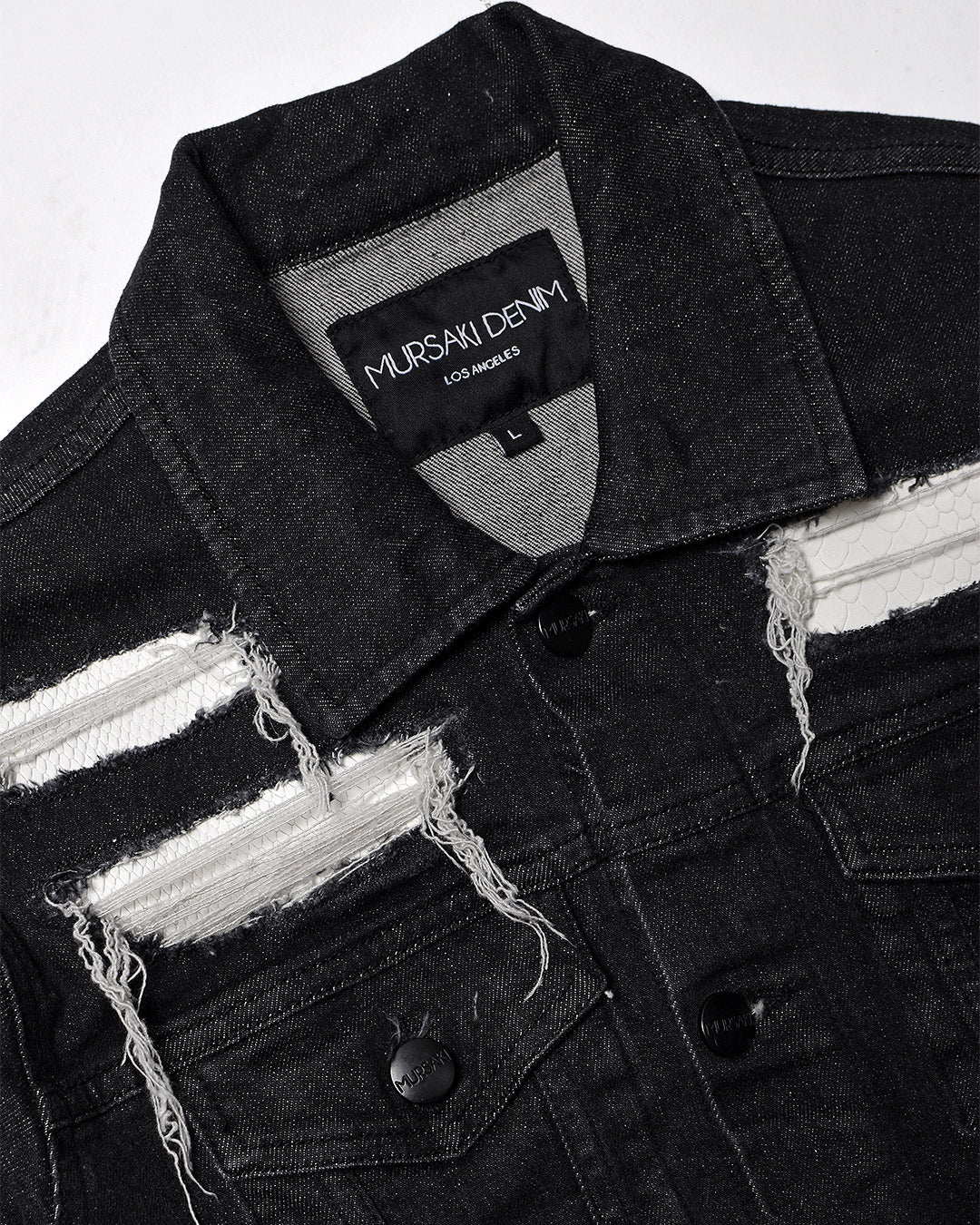 Mursaki Snake Skin Jacket Black 330-4XX