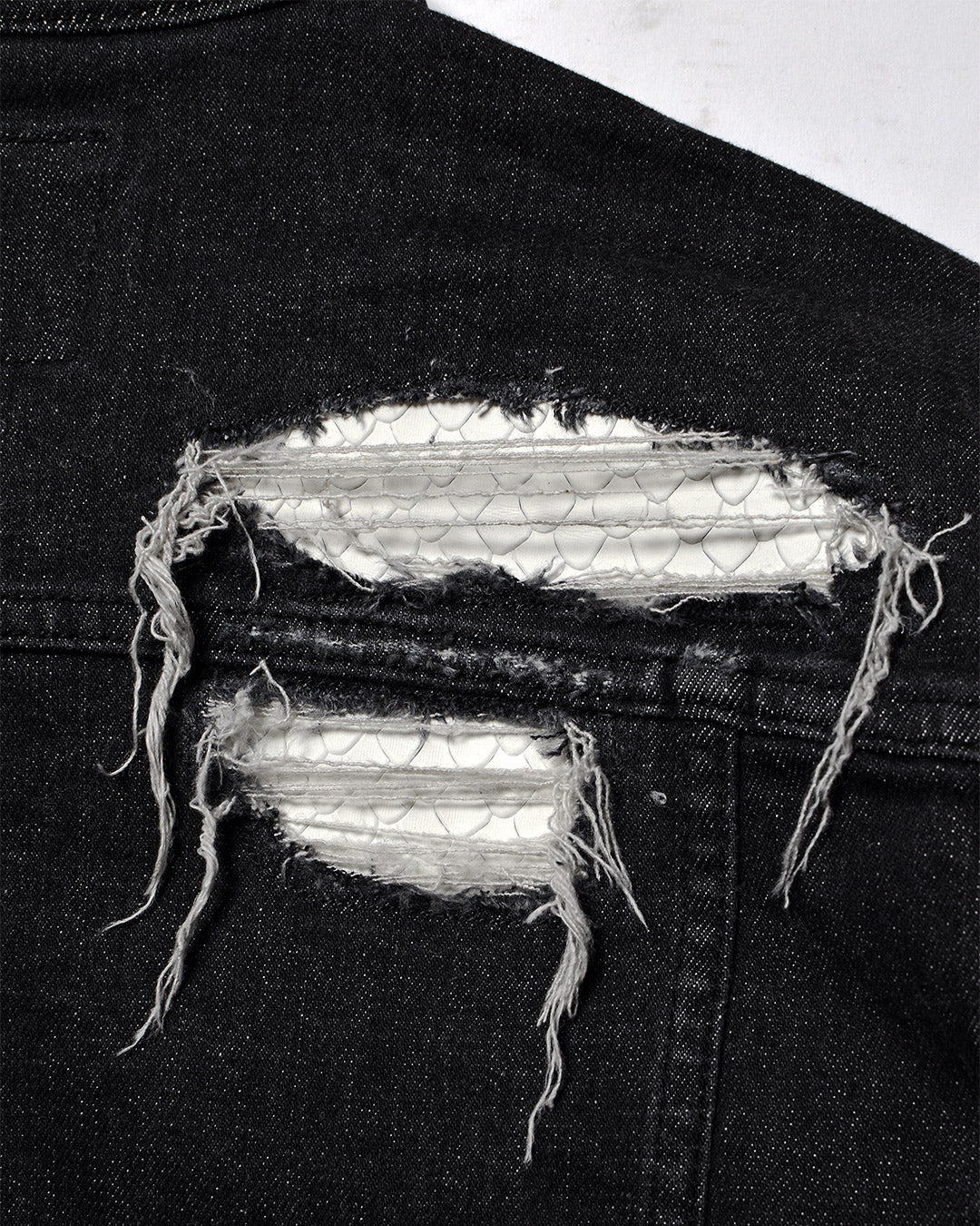 Mursaki Snake Skin Jacket Black 330-4XX