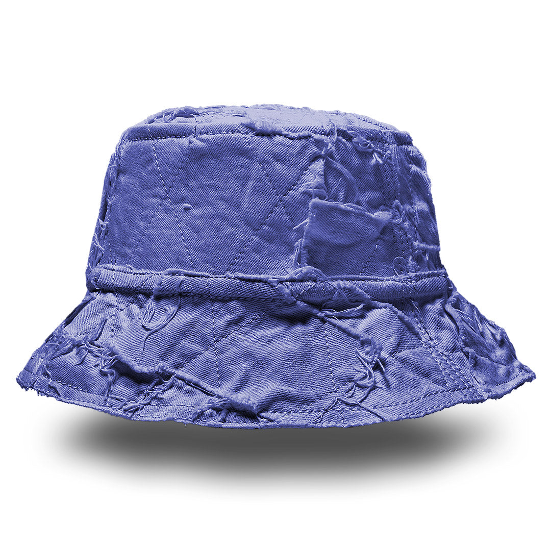 Mursaki Denim Bucket Hat - Patchwork Custom Dye