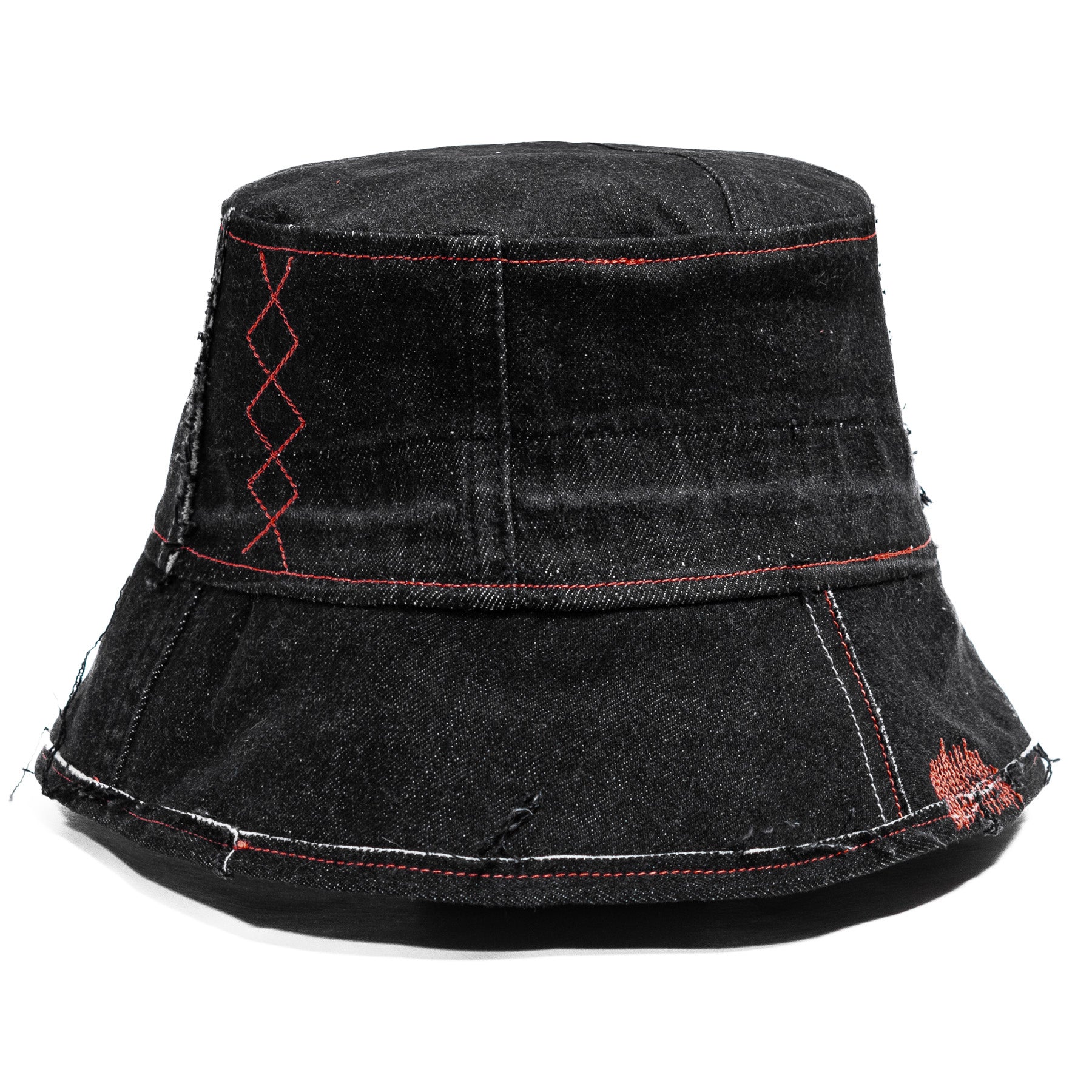 Mursaki Denim Chop Shop Bucket Hat - Rinsed Black