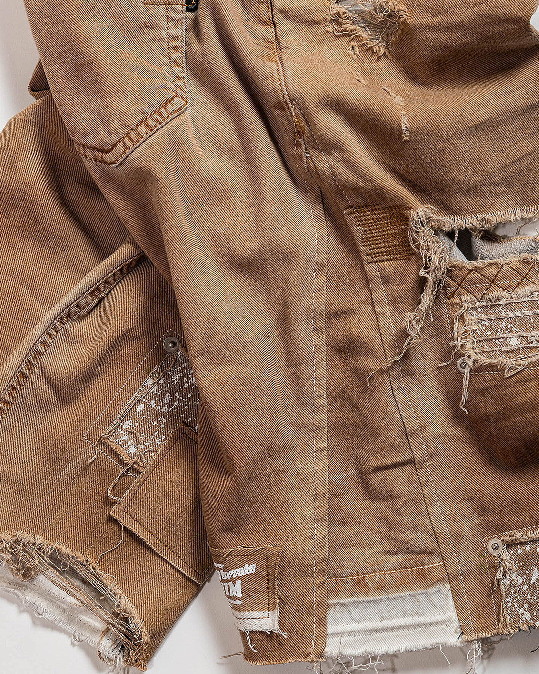 Mursaki Denim Chop Shop Short (Tobacco) 345-080