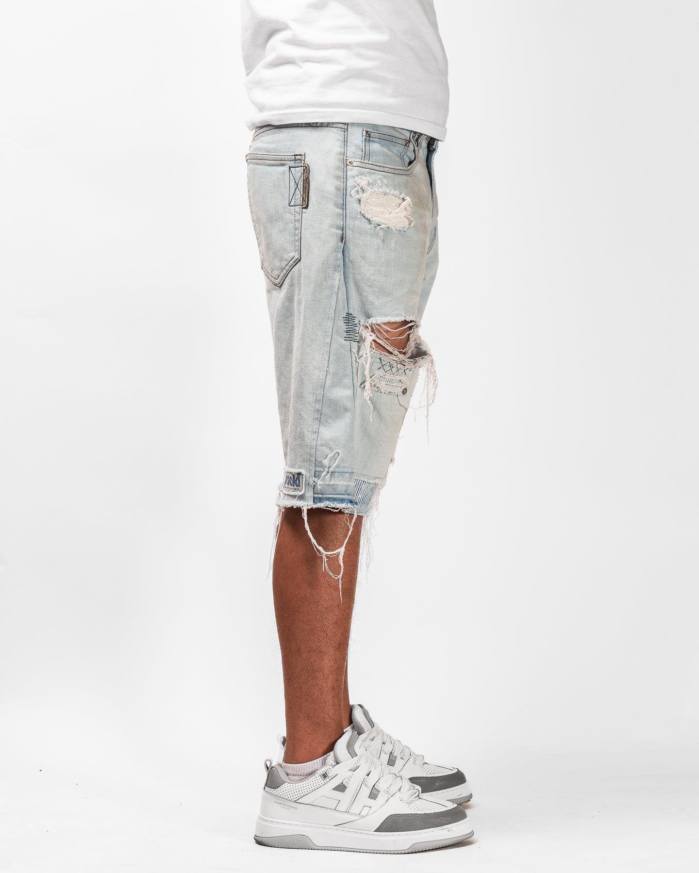 Mursaki Denim Chop Shop Short (Light Blue) 345-003