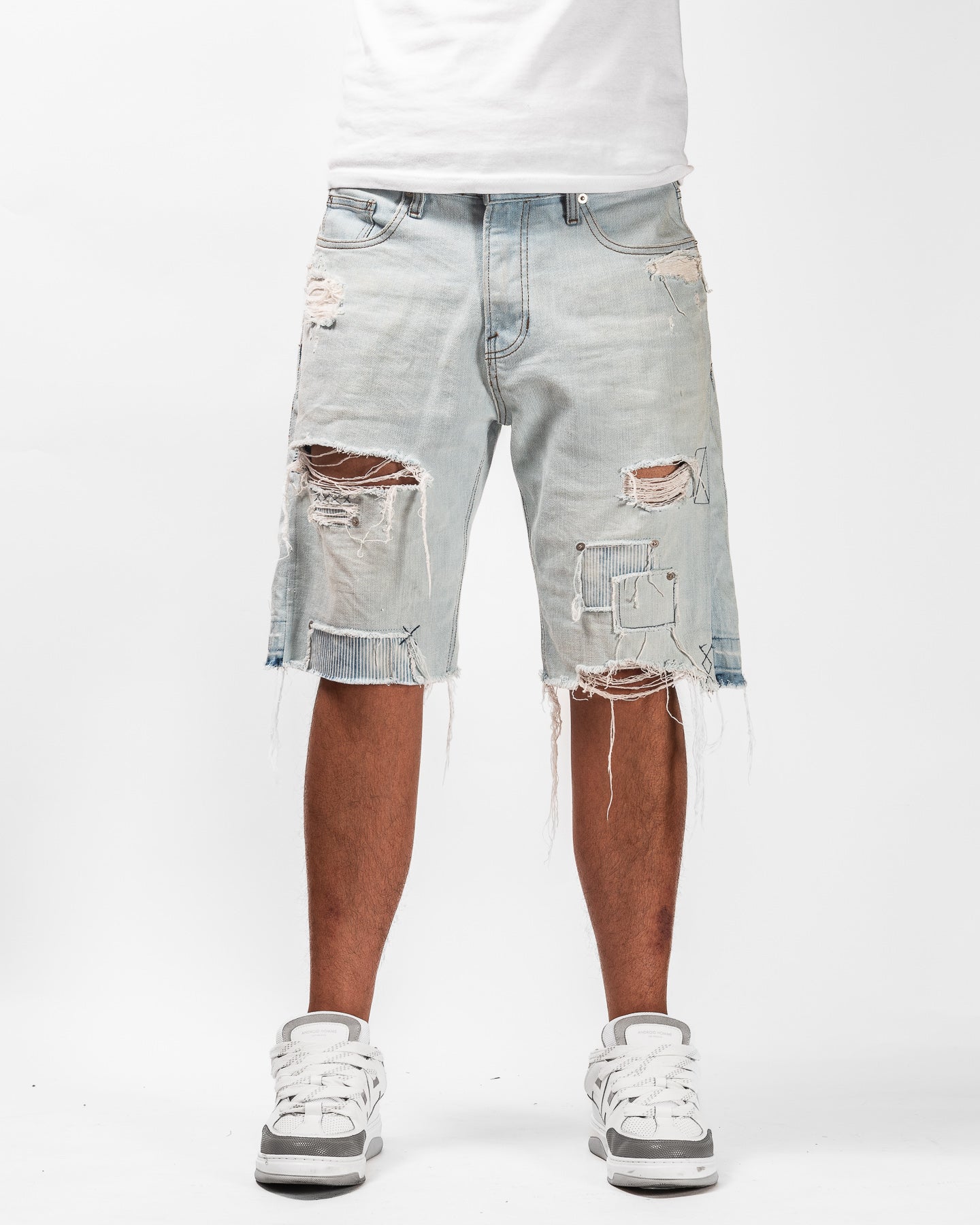 Mursaki Denim Chop Shop Short (Light Blue) 345-003
