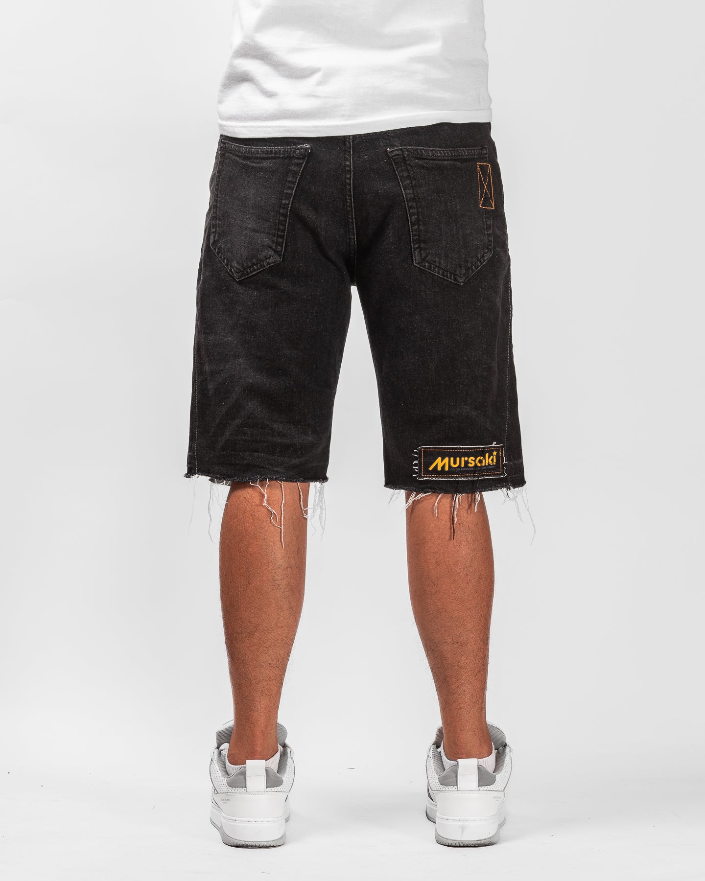 Mursaki Denim Chop Shop Short (Rinsed Black) 345-000