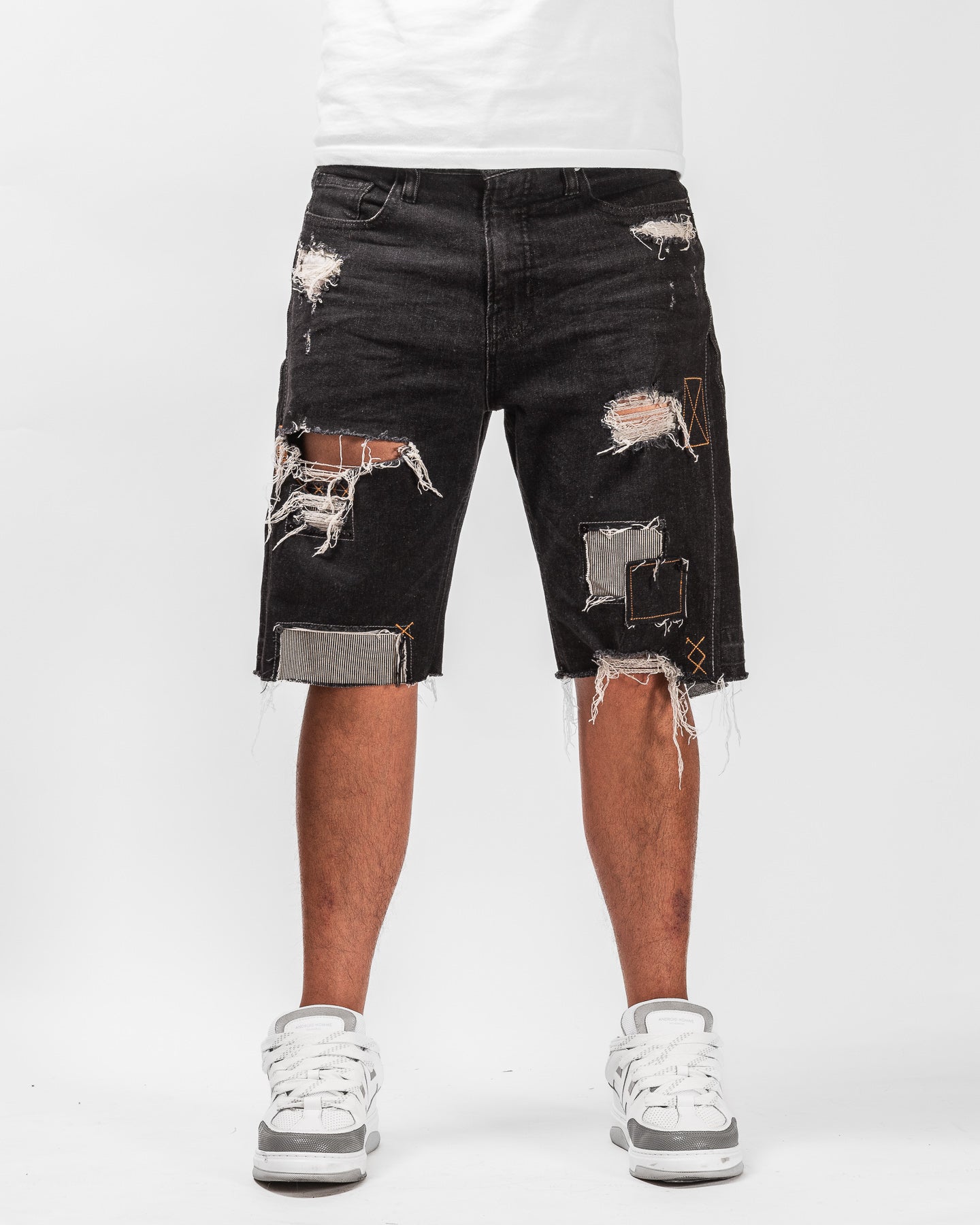 Mursaki Denim Chop Shop Short (Rinsed Black) 345-000
