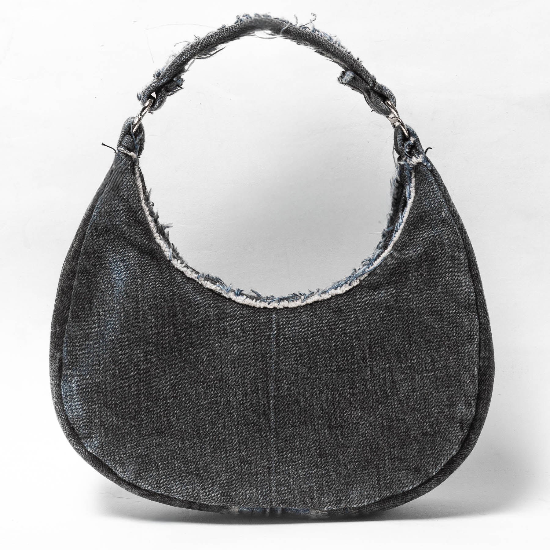 Mursaki Denim Paloma Handbag - Black Overdye