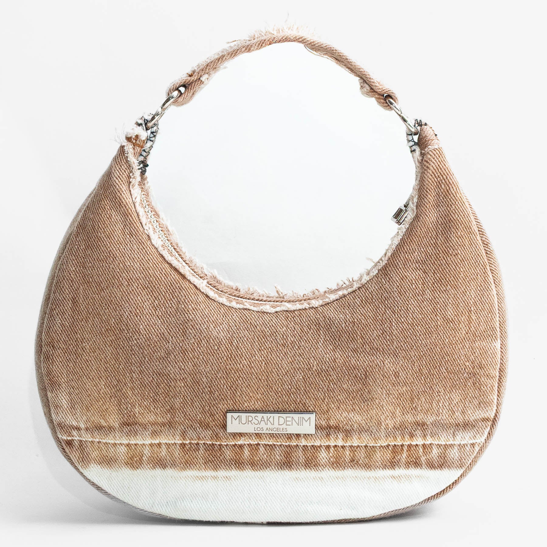 Mursaki Denim Paloma Handbag - Tobacco