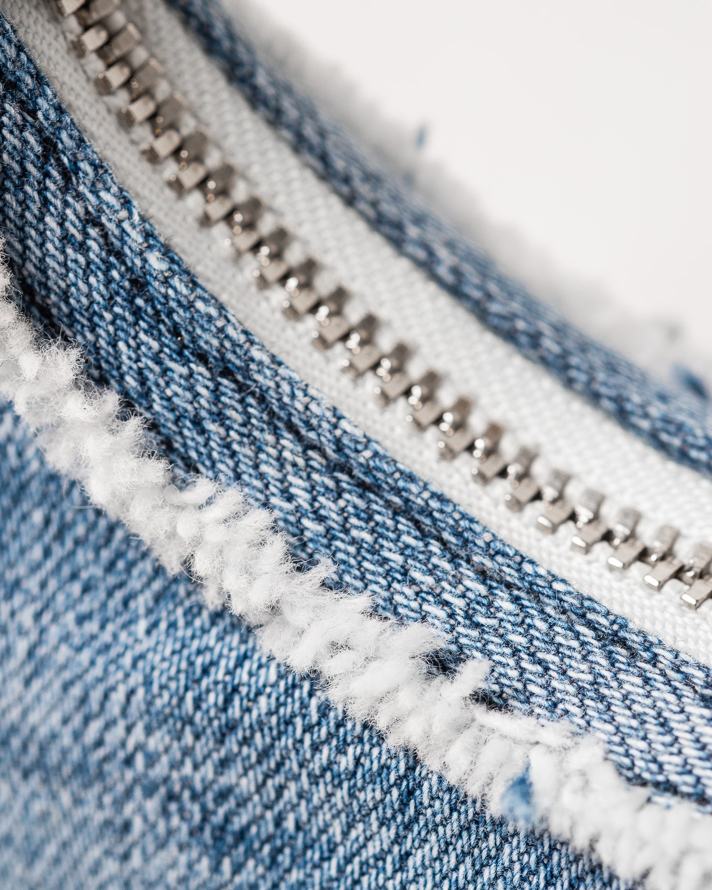 Mursaki Denim Paloma Handbag - Distressed Blue Denim