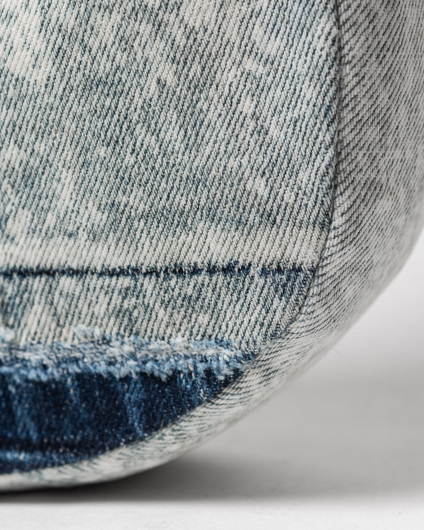 Mursaki Denim Paloma Handbag - Pebble Blue