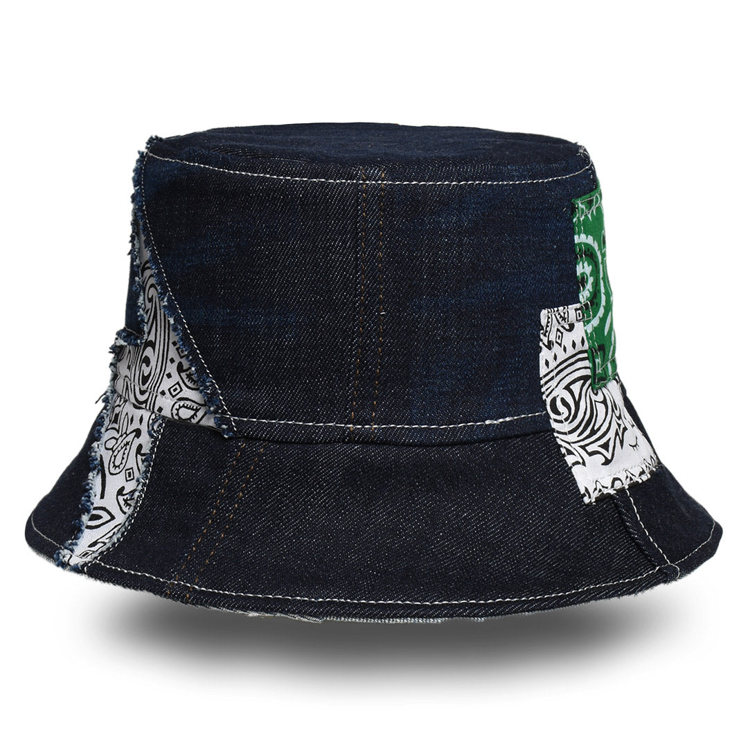 Mursaki Denim Bucket Hat - Vert Rinse Indigo