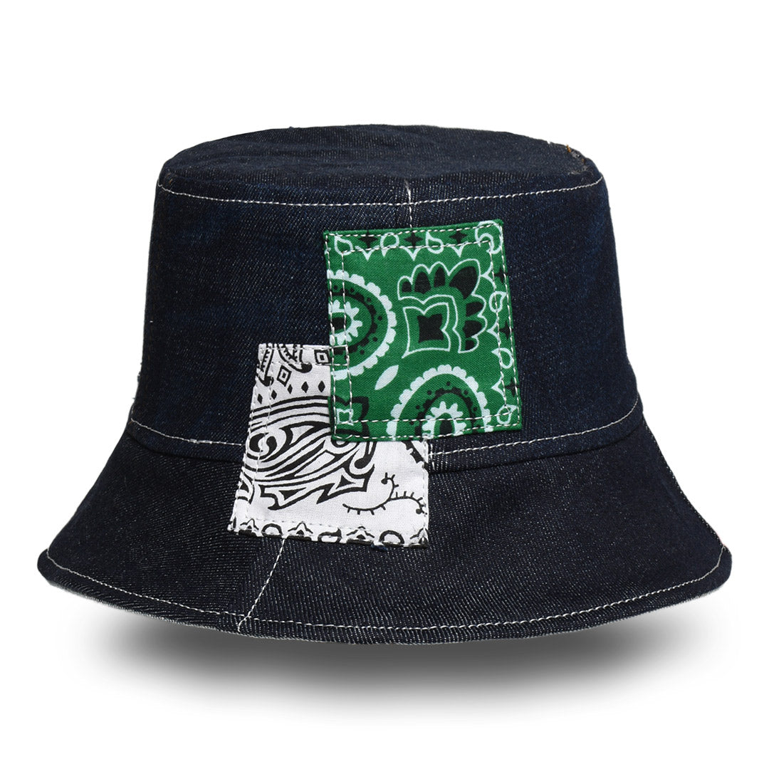 Mursaki Denim Bucket Hat - Vert Rinse Indigo