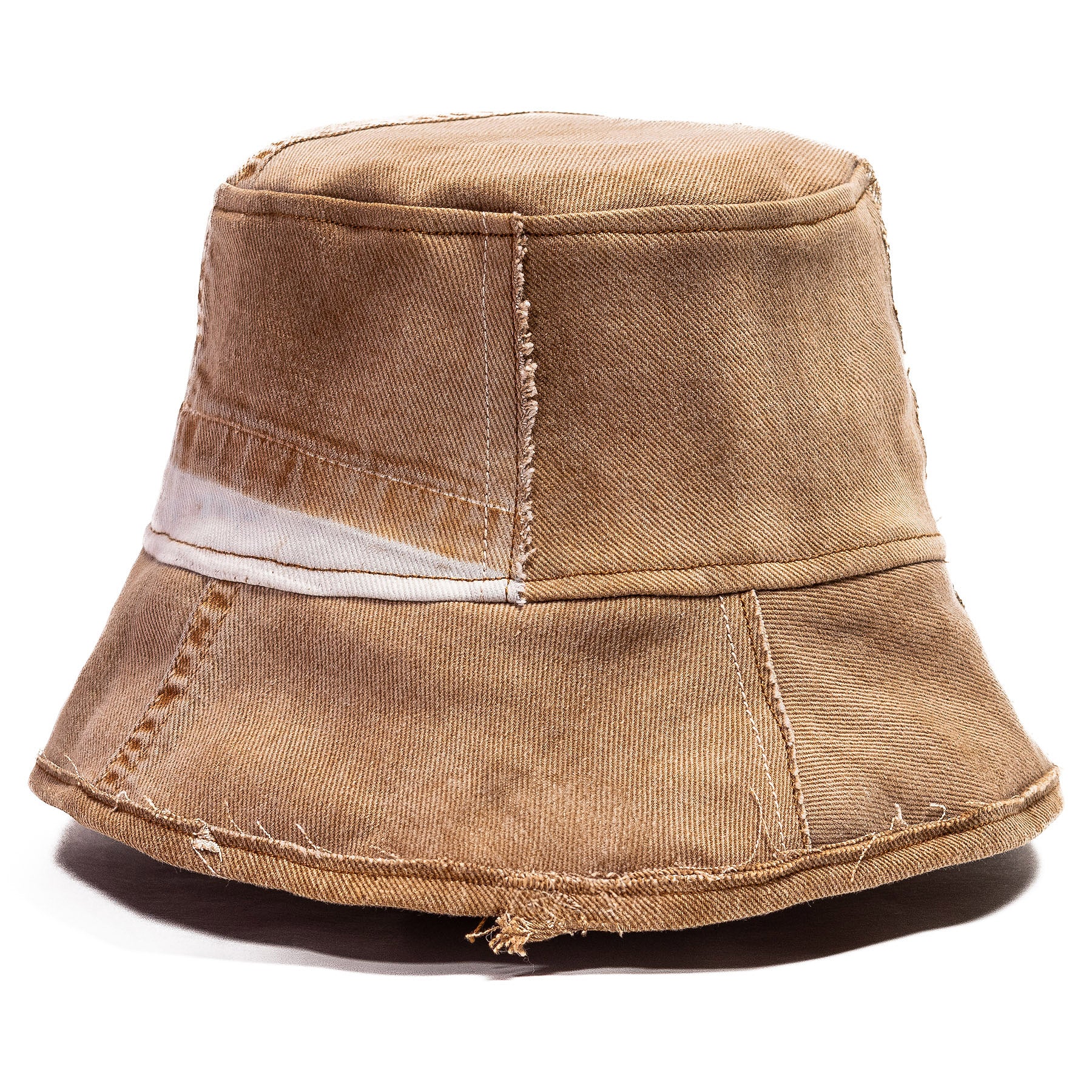 Mursaki Denim Raw Edge Bucket Hat - Clyde(Tobacco)