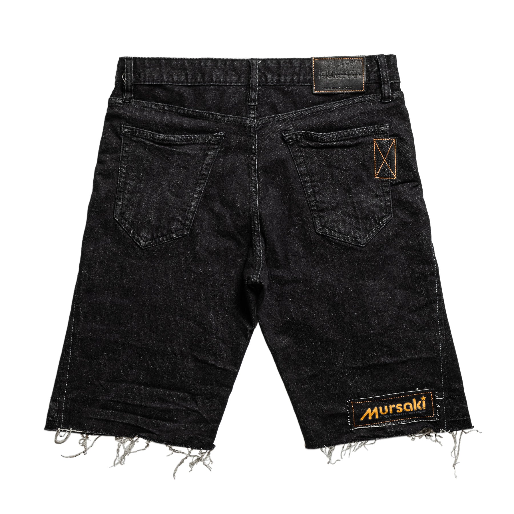 Mursaki Denim Chop Shop Short (Rinsed Black) 345-000