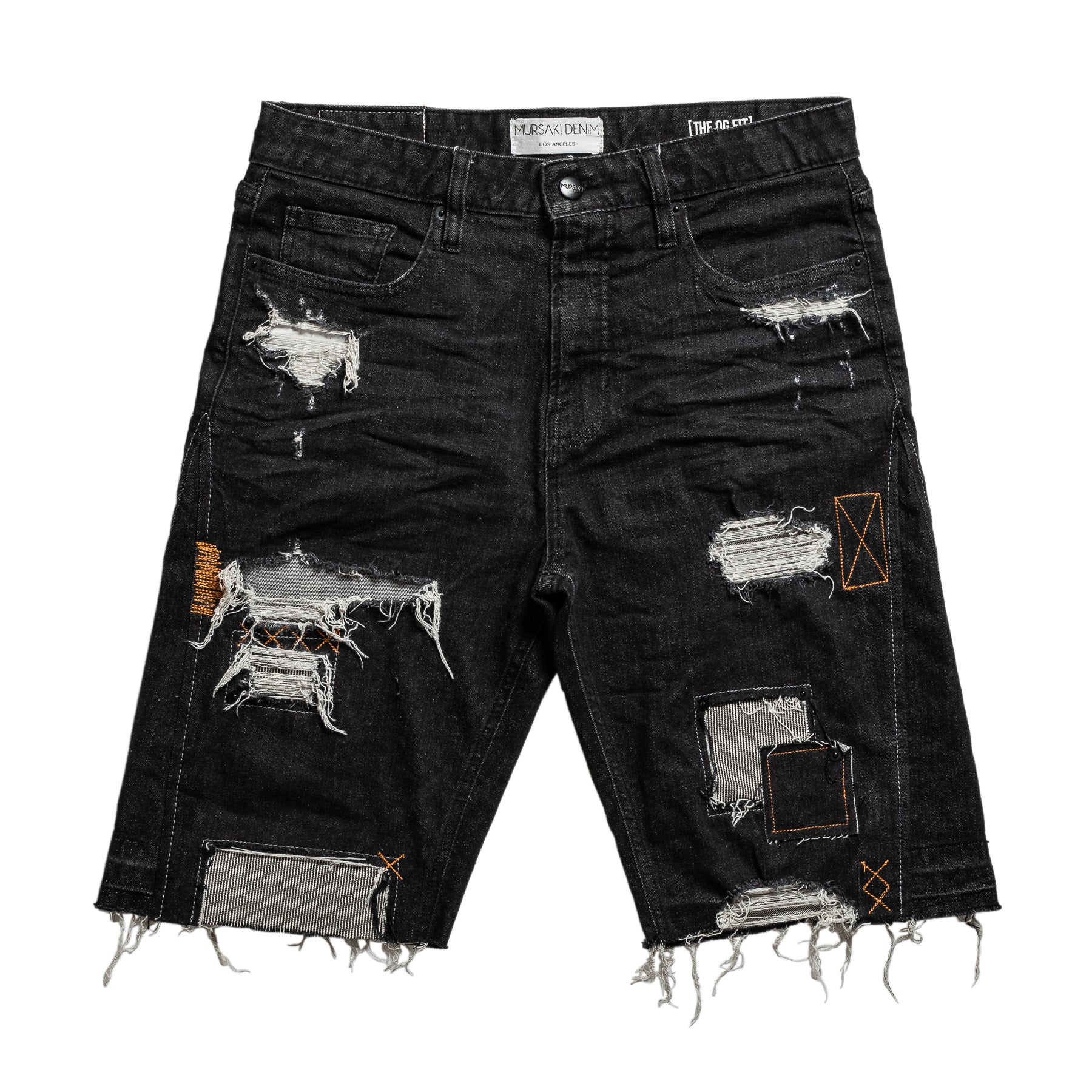 Mursaki Denim Chop Shop Short (Rinsed Black) 345-000