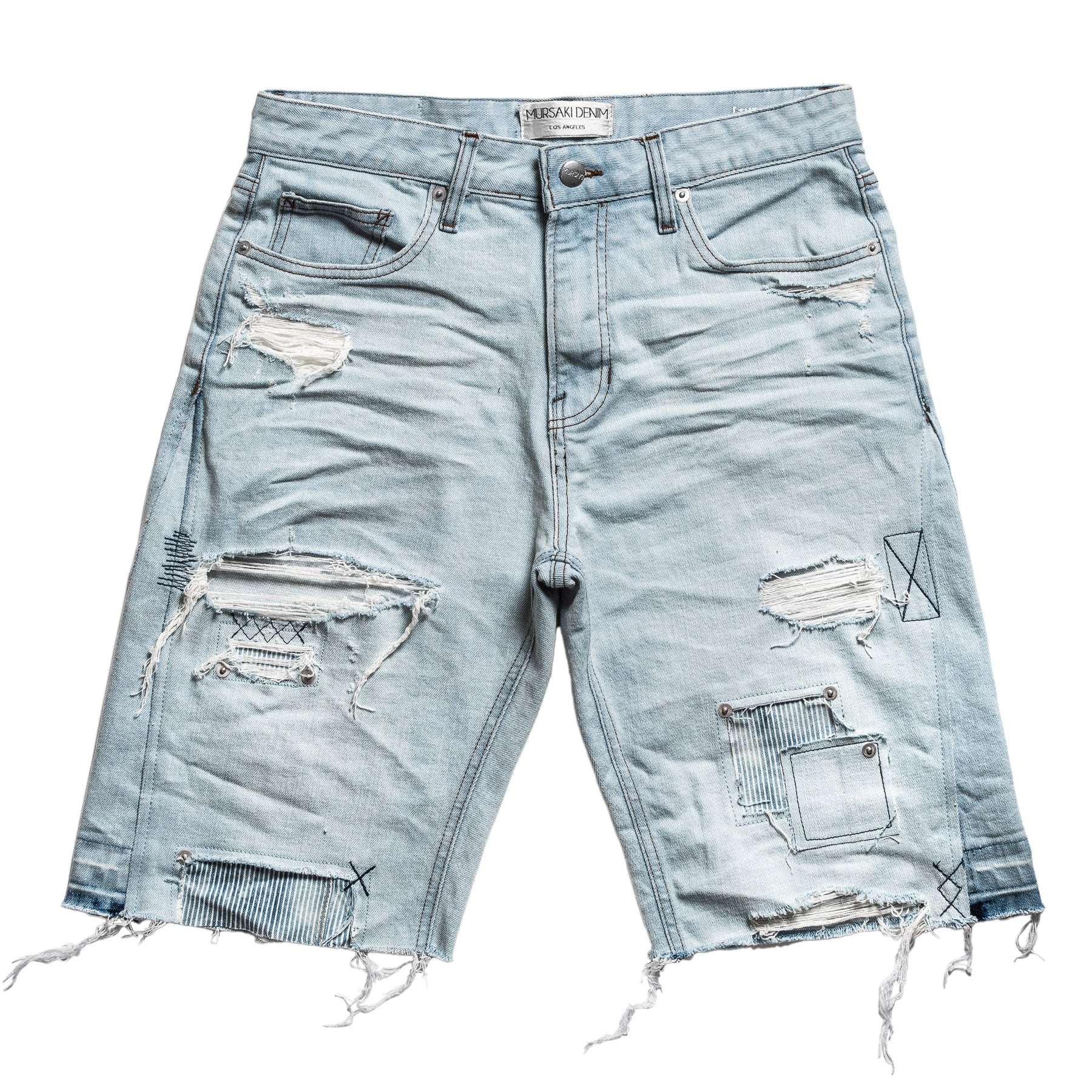 Mursaki Denim Chop Shop Short (Light Blue) 345-003