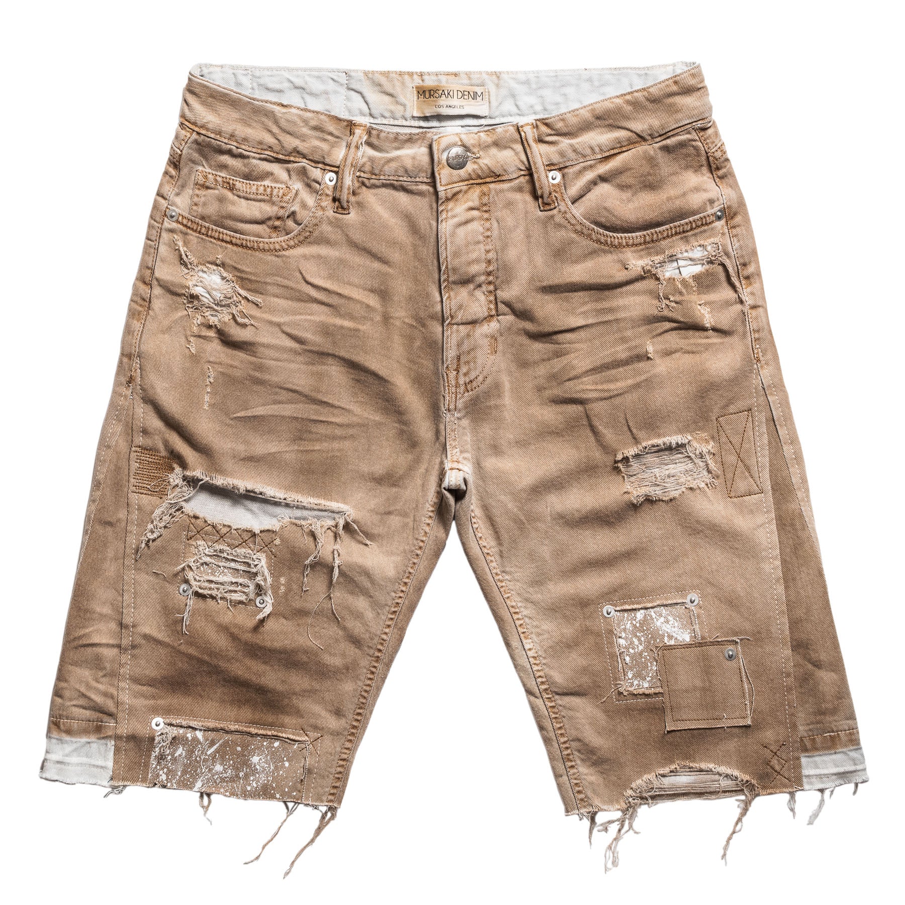 Mursaki Denim Chop Shop Short (Tobacco) 345-080