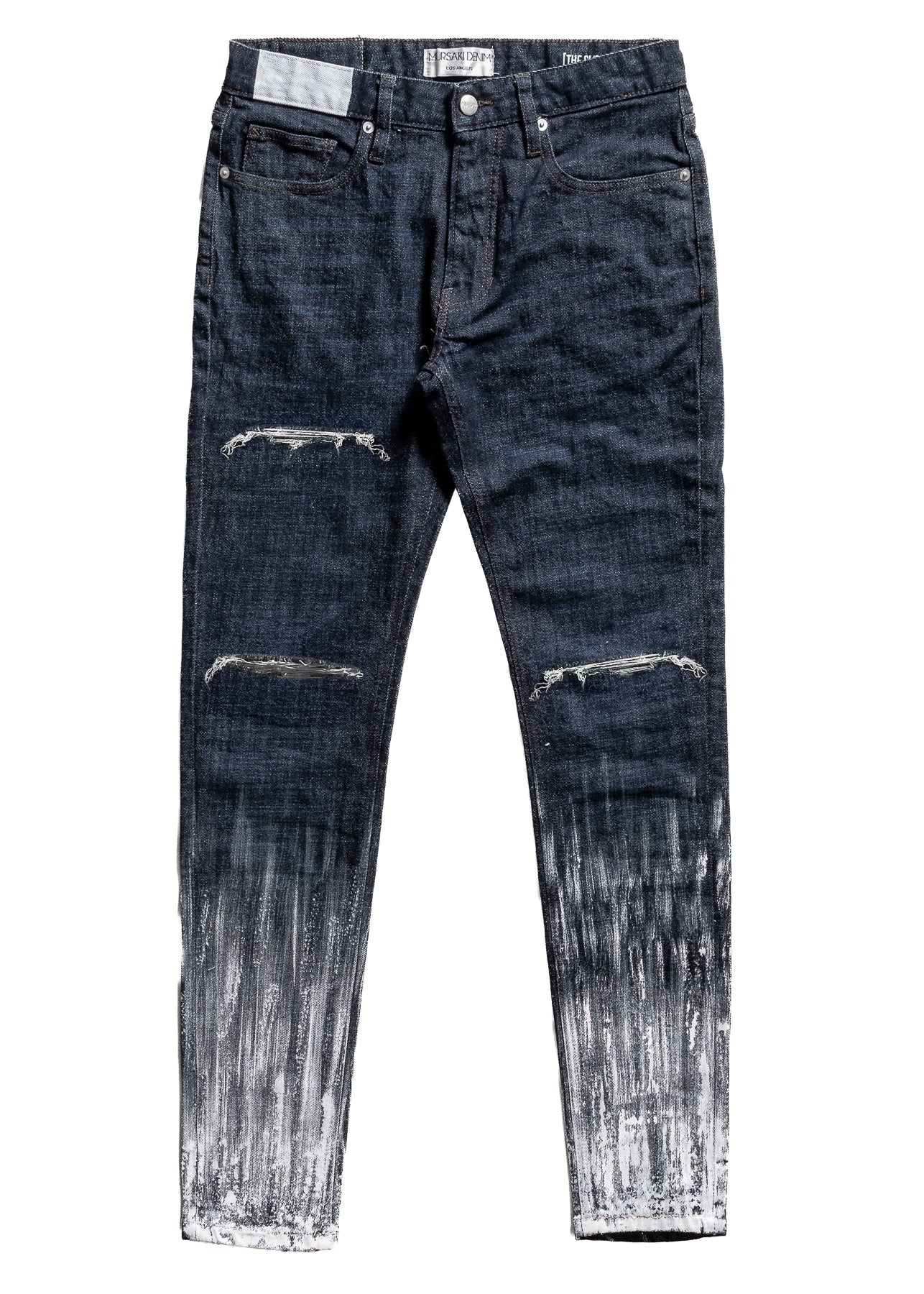 Mursaki Denim Strié Gradient Jean 340-108DB (Rinse Indigo/White)