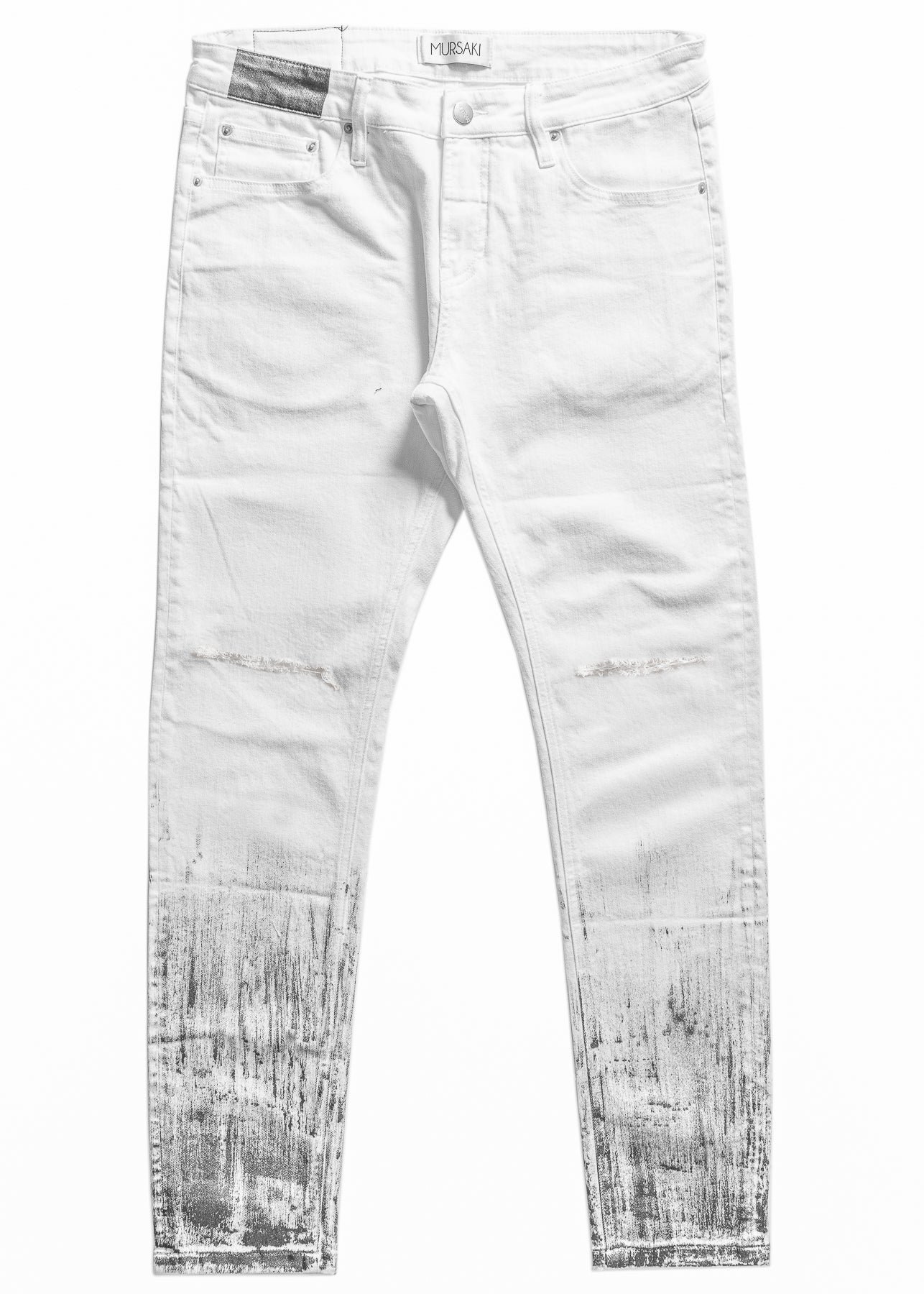 Mursaki Denim Strié Gradient Jean 340-108W (White/Silver)