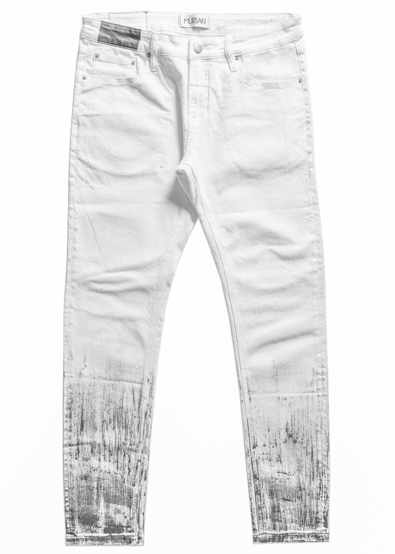 Mursaki Denim Strié Gradient Jean 340-108W (White/Silver)