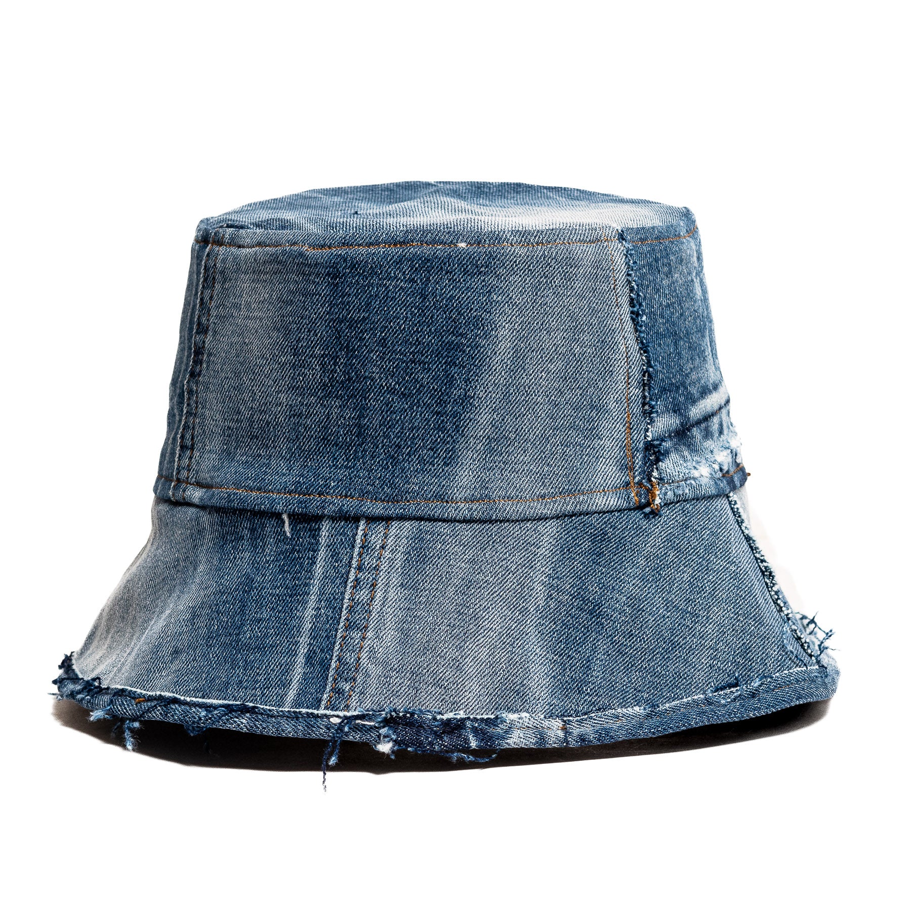Mursaki Denim Raw Edge Bucket Hat - Duke