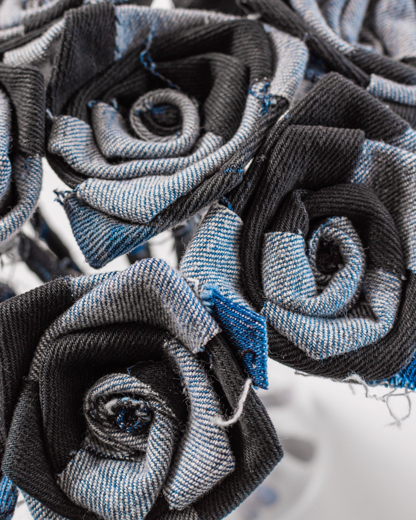 Mursaki Denim Roses