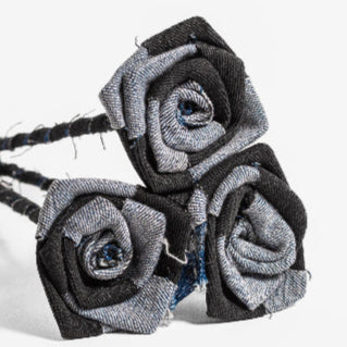 Mursaki Denim Roses