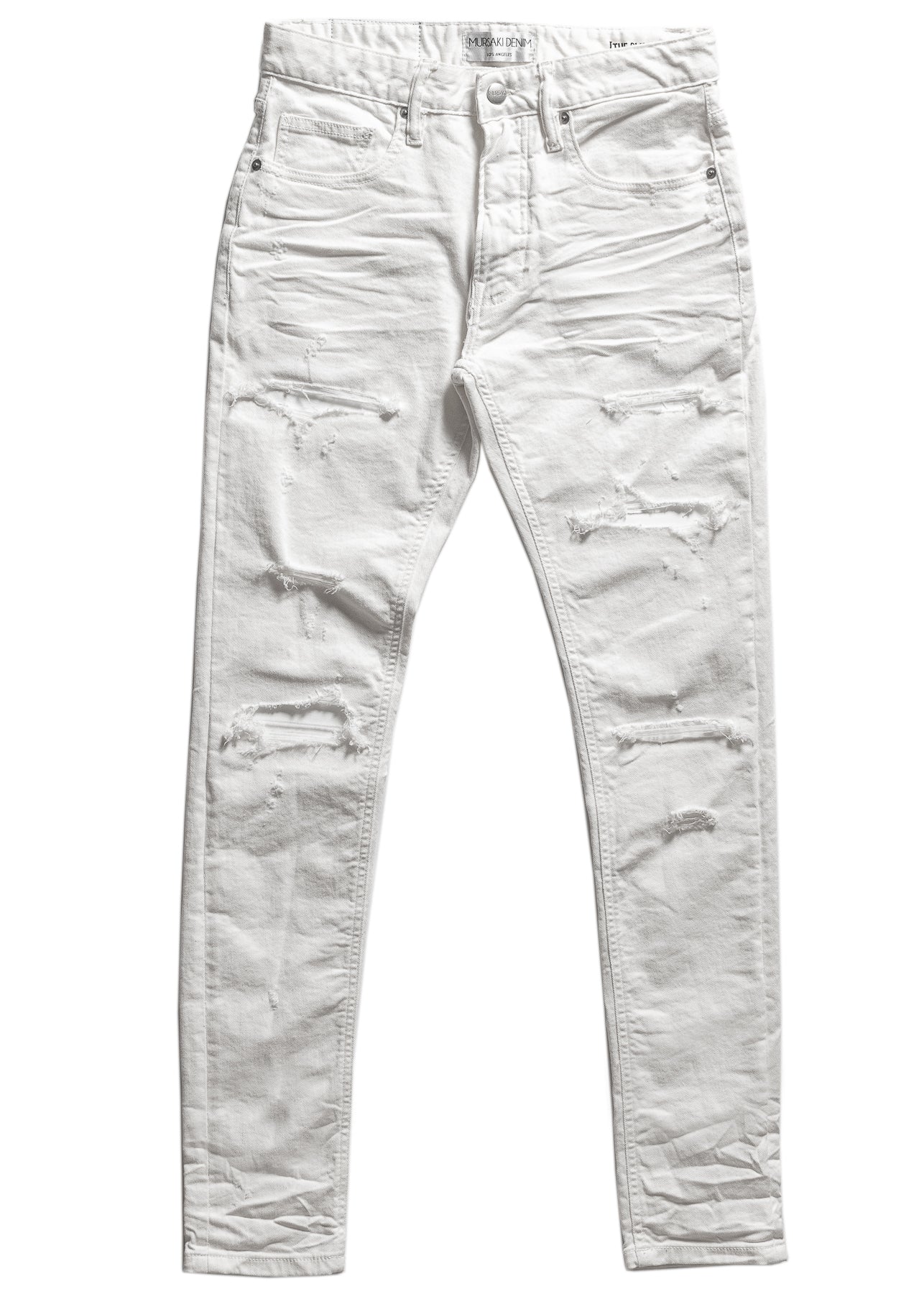 Mursaki Denim Leather Repair Jean 34N-114W(Albus/Nappa leather)