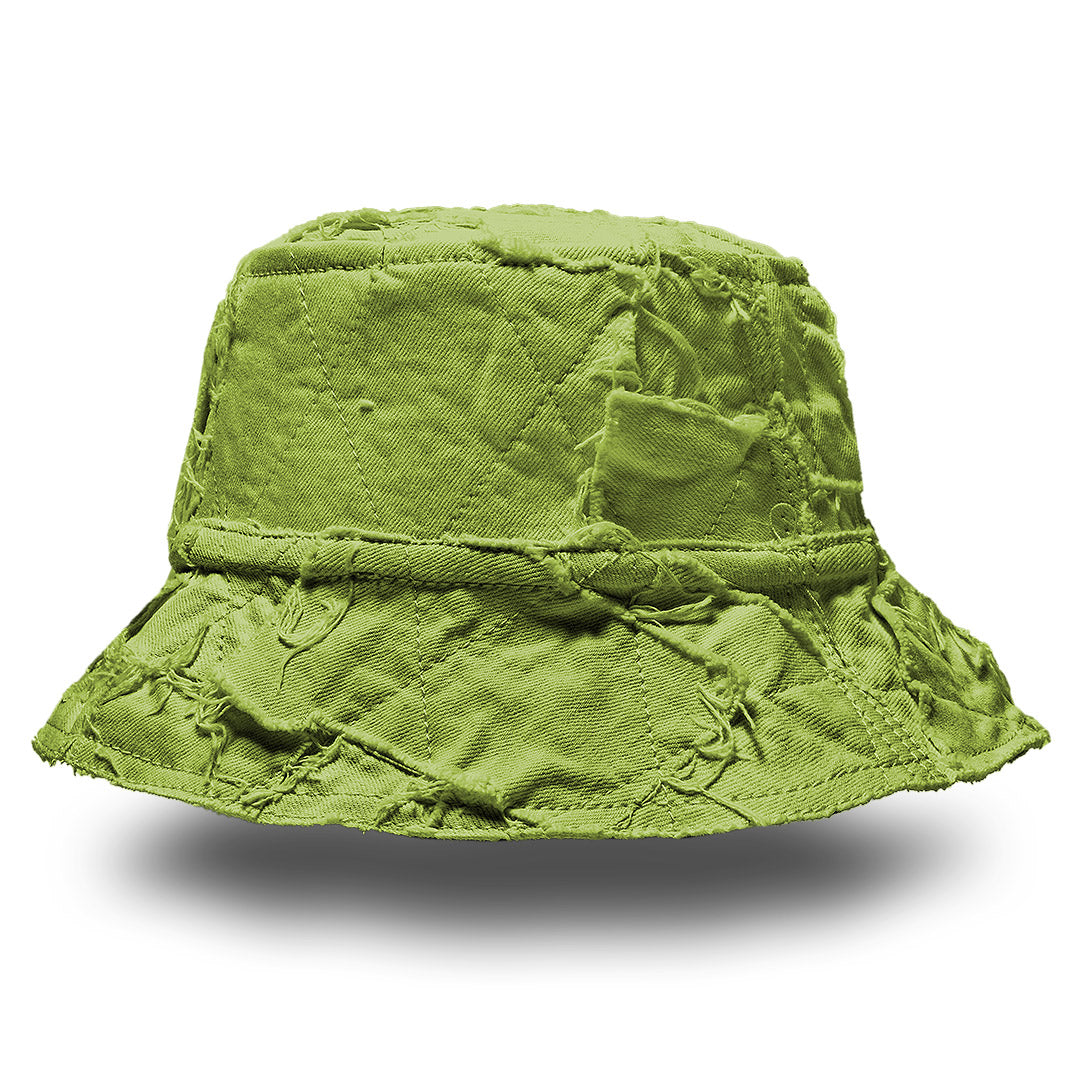 Mursaki Denim Bucket Hat - Patchwork Custom Dye