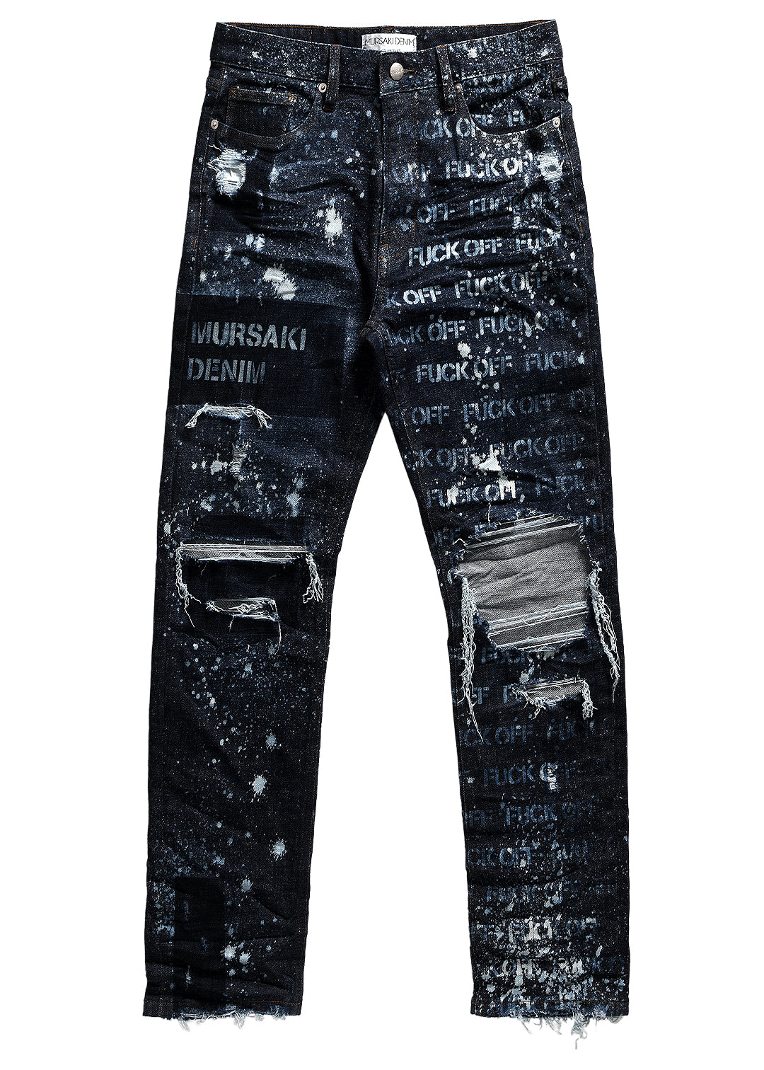 Mursaki F*** Off Jean Indigo w/ Splatter 333-189