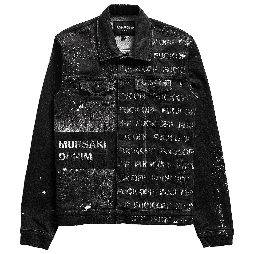 Mursaki F*** Off Jacket Black w/ Splatter 333-488