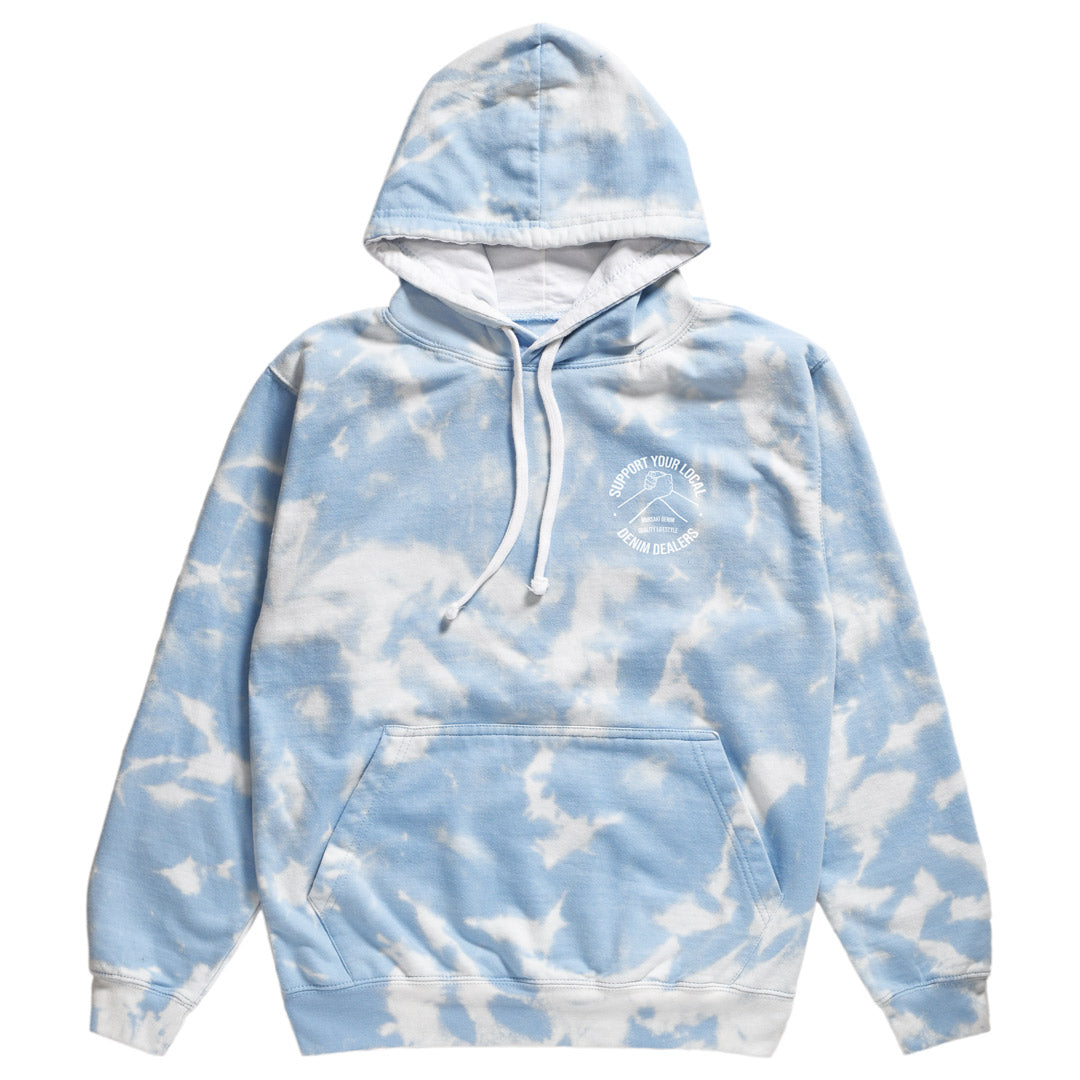 Mursaki Denim Dealer Dye Pullover Hoodie - 333-748D