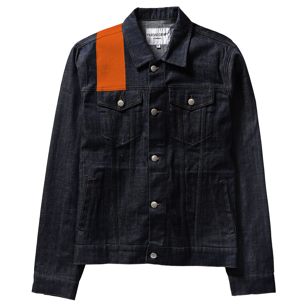 Mursaki Stripe Jacket - Raw Indigo/Color