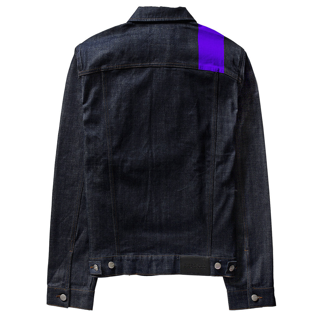 Mursaki Stripe Jacket - Raw Indigo/Color