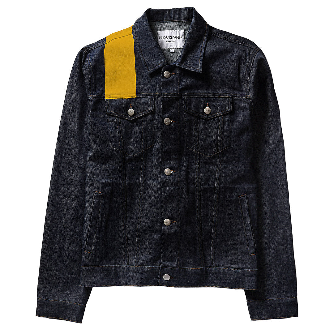 Mursaki Stripe Jacket - Raw Indigo/Color