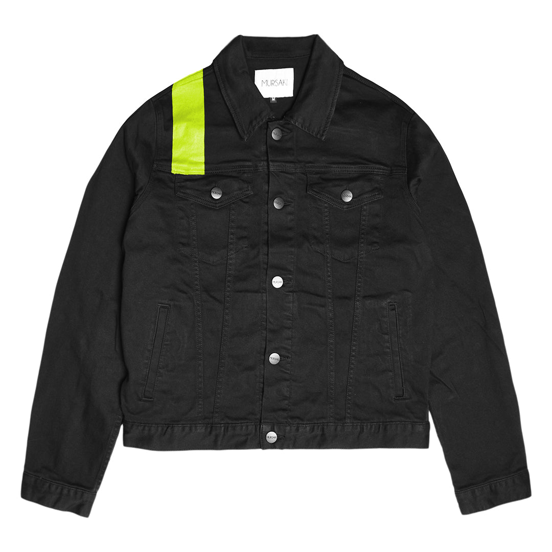 Mursaki Stripe Jacket - Top Black/Color - Mursaki