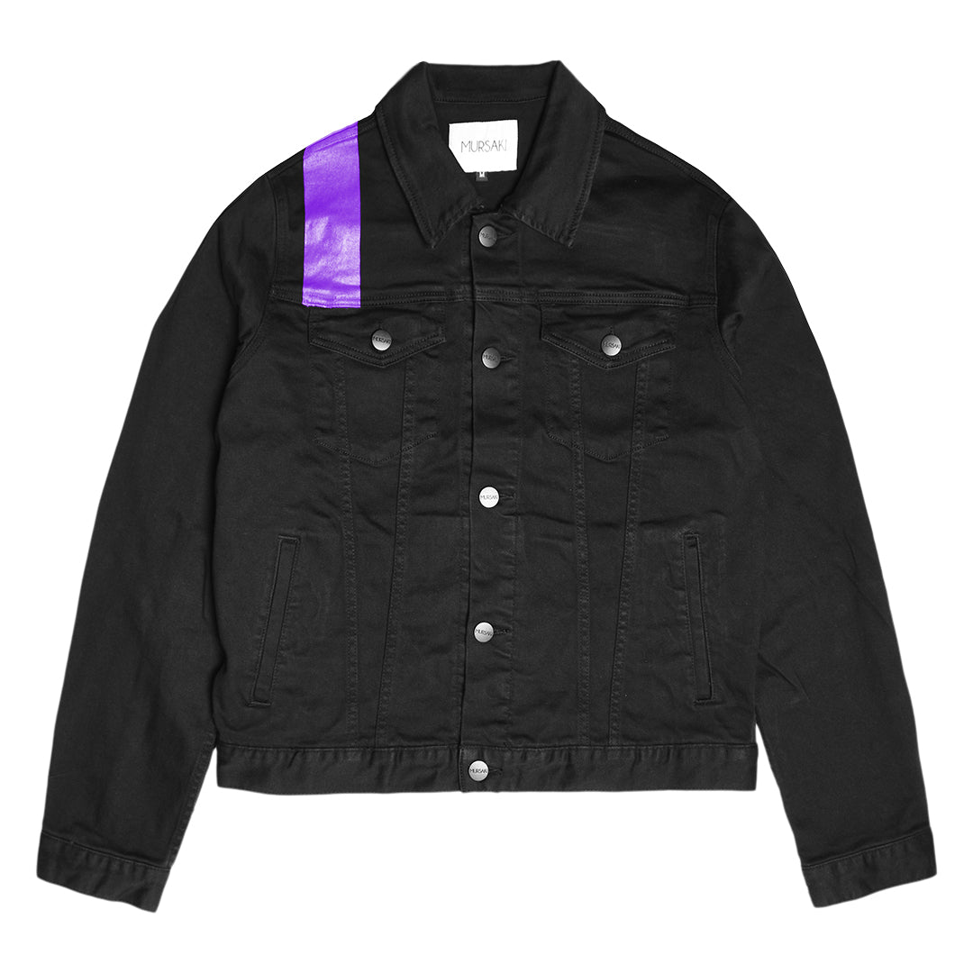 Mursaki Stripe Jacket - Top Black/Color - Mursaki