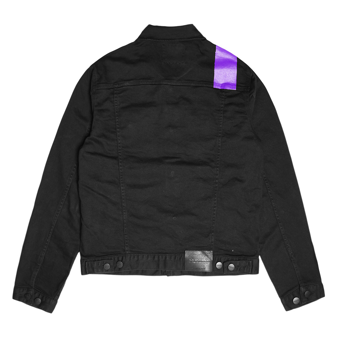 Mursaki Stripe Jacket - Top Black/Color - Mursaki