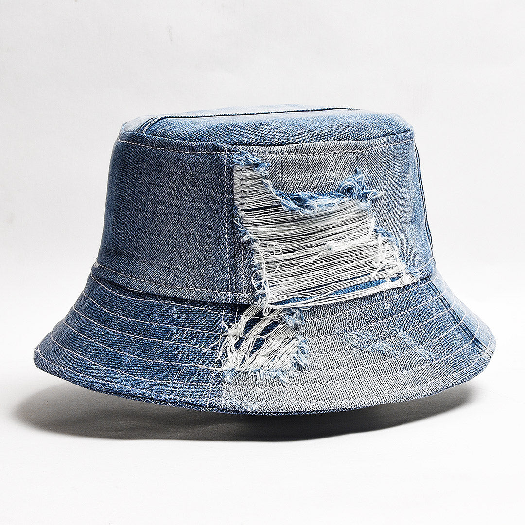 Mursaki Denim Bucket Hat - Light Blue Denim