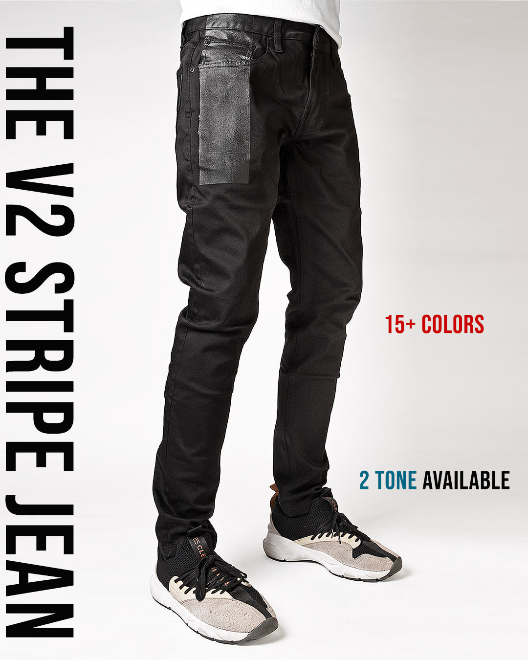 Mursaki V2 Stripe Jean - Black/Color - Mursaki